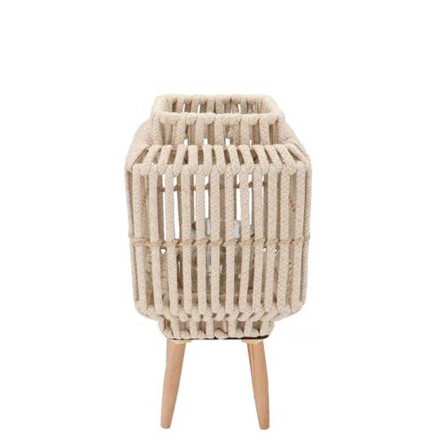 Laterne Cruz Viereck auf Ständer Sand 13x19x36cm