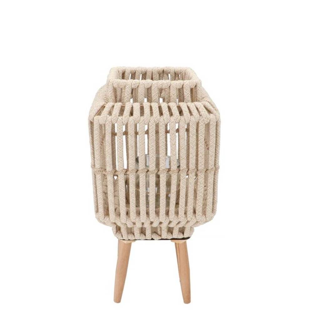 Laterne Cruz Viereck auf Ständer Sand 13x19x36cm