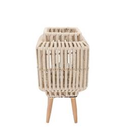 Laterne Cruz Viereck auf Ständer Sand 13x19x36cm