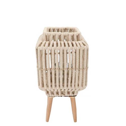 Laterne Cruz Viereck auf Ständer Sand 13x19x36cm