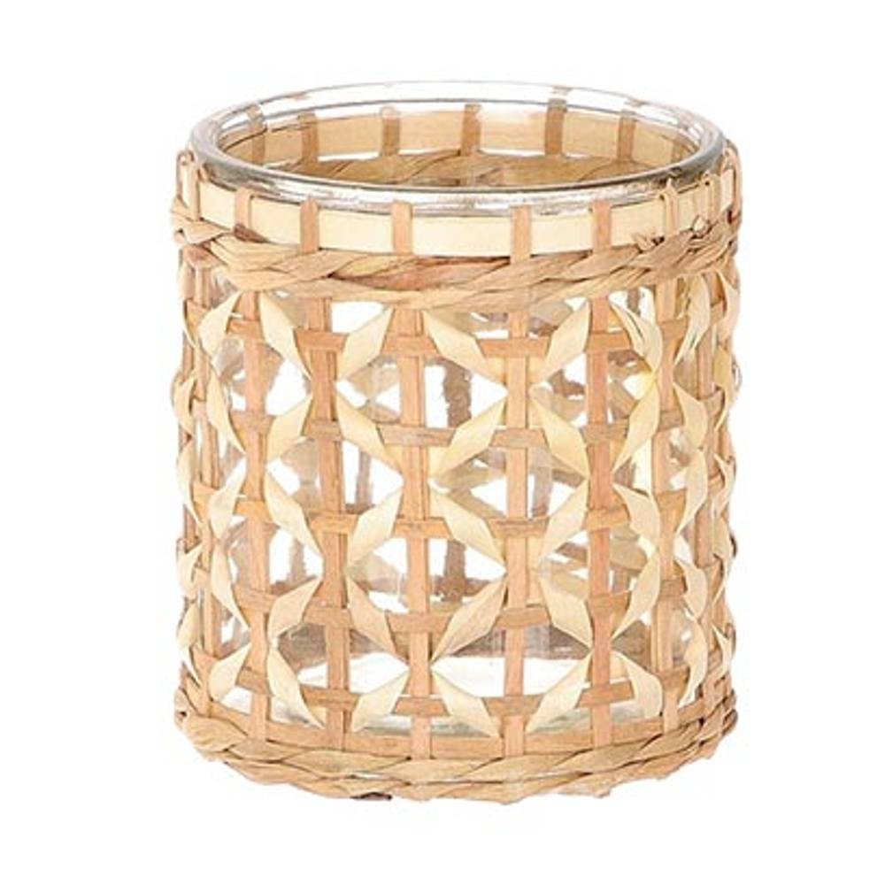 Glas Vase Wadai natur D16cm H17cm