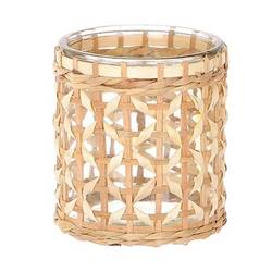 Glas Vase Wadai natur D16cm H17cm