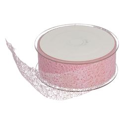 Band Bienenwabe hell rosa 38mm 20m
