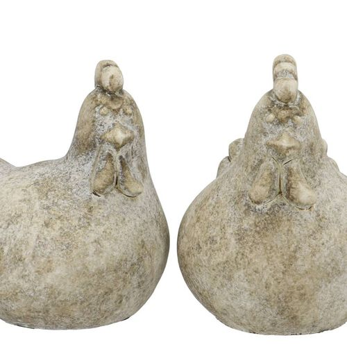 Beton Huhn grau 17x16x19cm