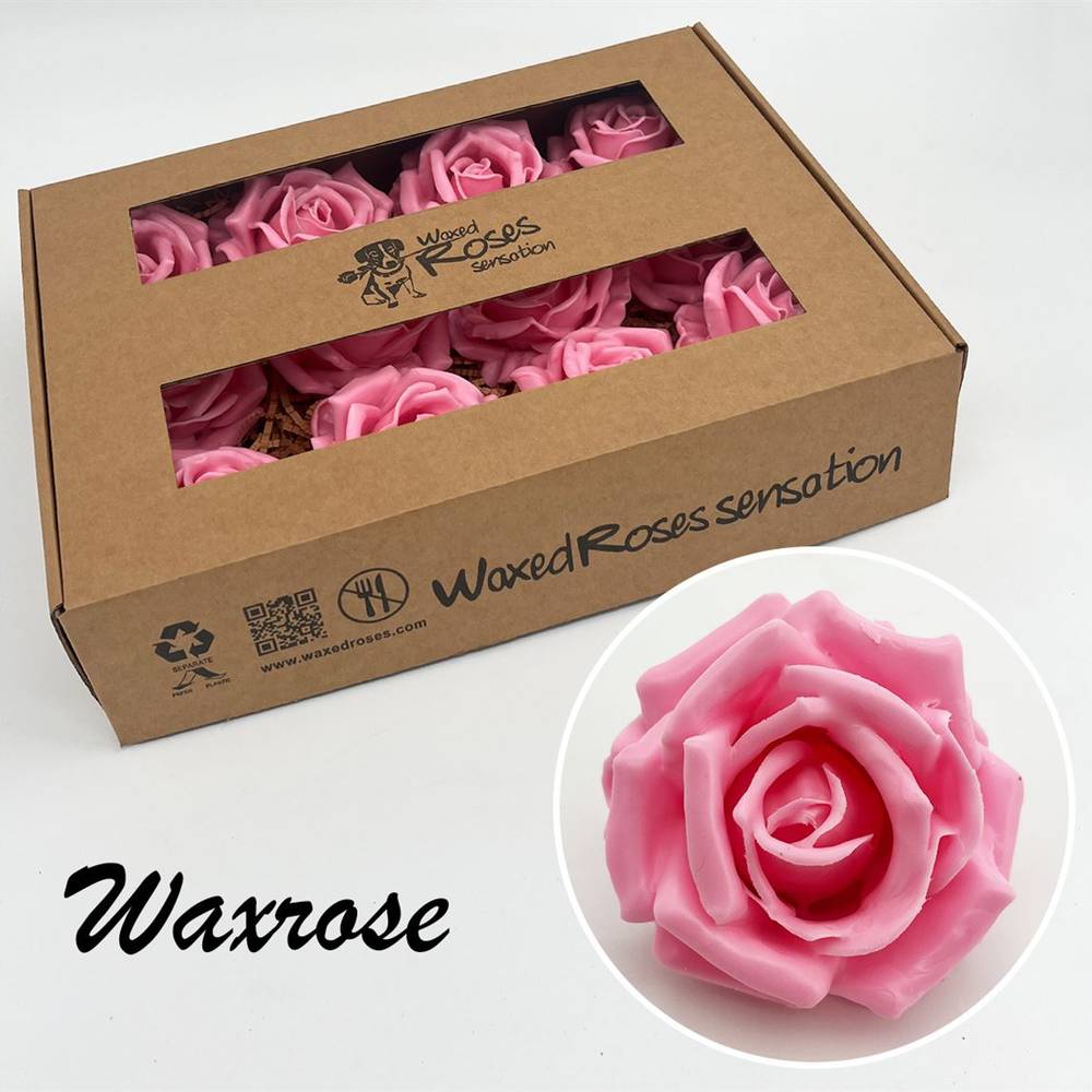 Seiden Wachs Rose rosa 