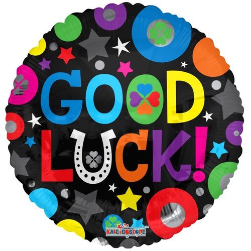 Ballon Good Luck schwarz D45cm