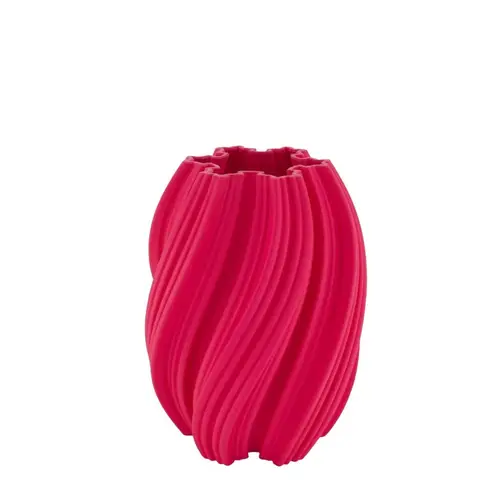 3D Vase fuchsia D19cm H24cm