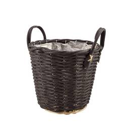Korb Henkel Giro schwarz D21cm H20cm