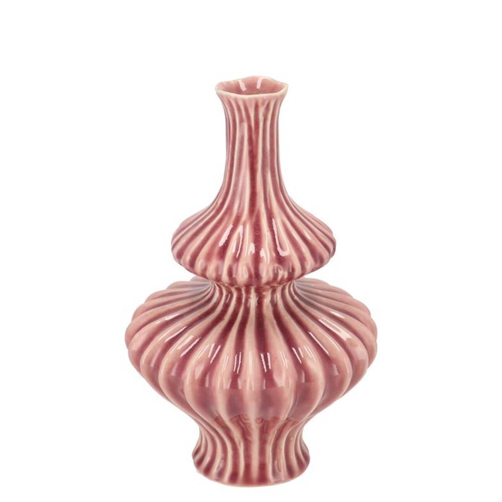 Keramik Vase Mirre rosa 15x15x25cm