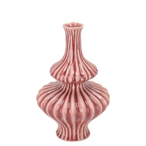Keramik Vase Mirre rosa 15x15x25cm