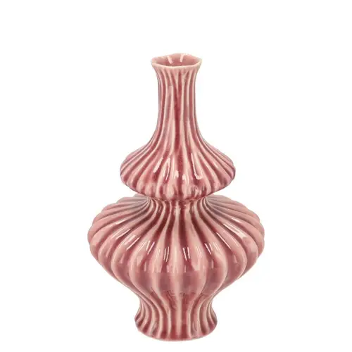 Keramik Vase Mirre rosa 15x15x25cm