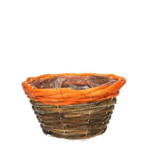 Korb Lisa braun/orange D20cm H10cm