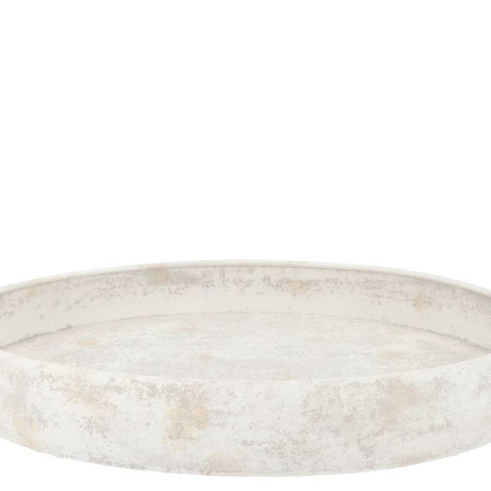 Metall Teller Kaya Edge weiss 47x06cm