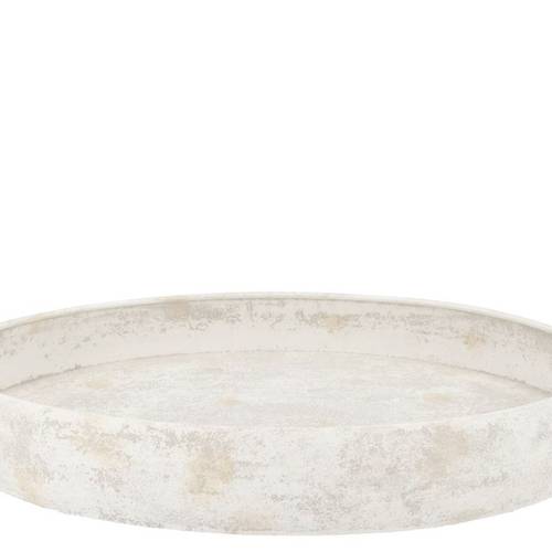 Metall Teller Kaya Edge weiss 47x06cm
