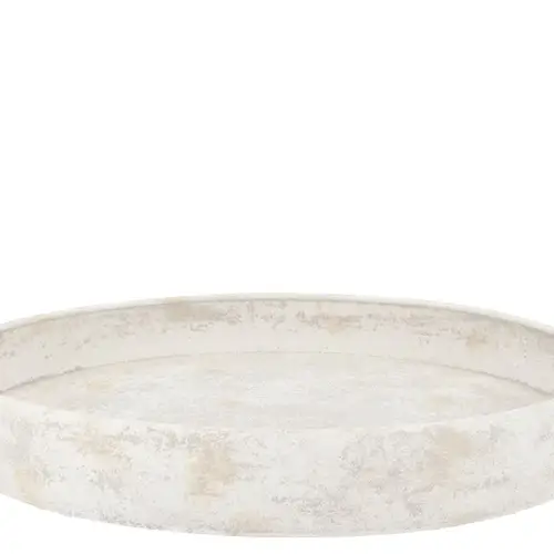 Metall Teller Kaya Edge weiss 47x06cm