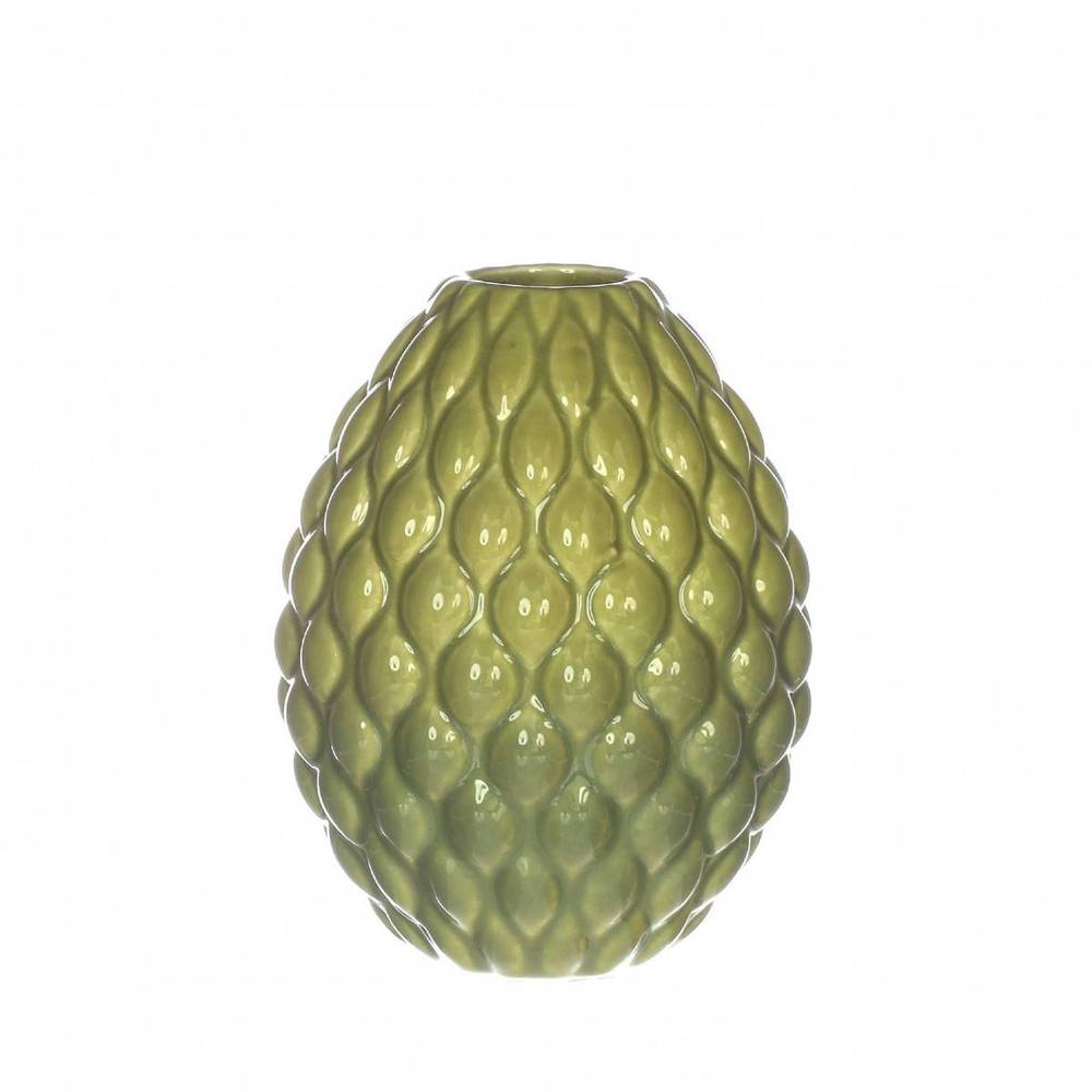 Keramik Vase Bubbles grün D02cm/08.5cm H11cm