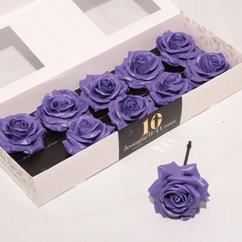 Seiden Wachs Rose milka D12cm (620)