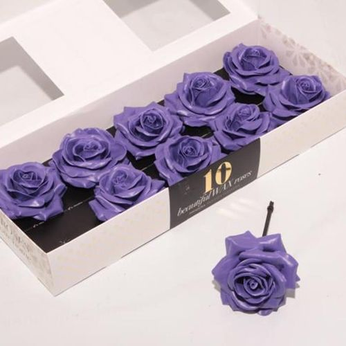 Seiden Wachs Rose milka D12cm (620)
