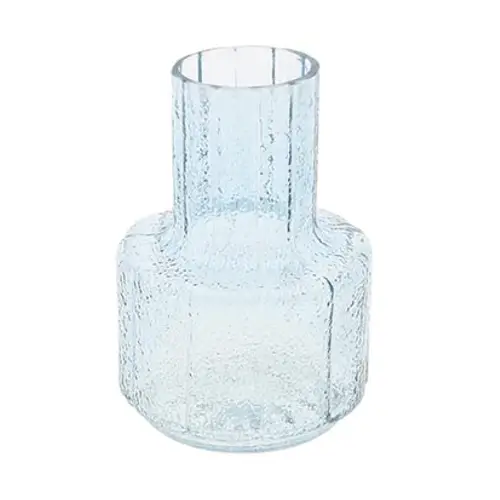 Glas Vase Striella blau D13.5cm H19cm