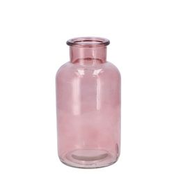Glas Vase Milchkanne Blush rosa D10cm H20cm