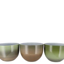 Melamine Übertopf Rainbow mix grün D32cm H23cm