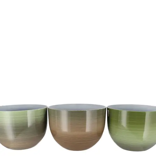 Melamine Übertopf Rainbow mix grün D32cm H23cm