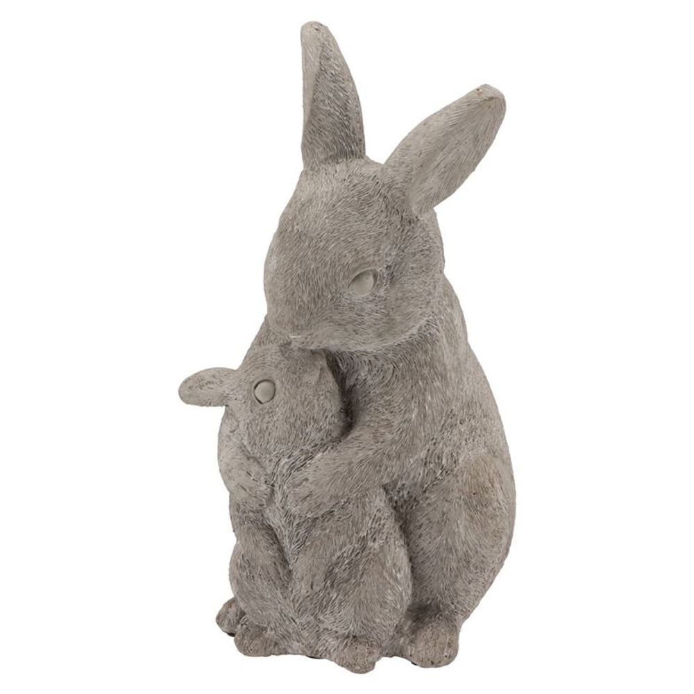Kaninchen Stein schützend grau 15x14x25cm