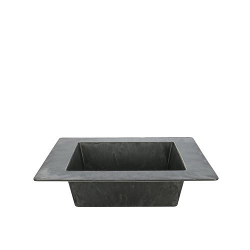 Melamine Schale viereck grau D25cm H06cm