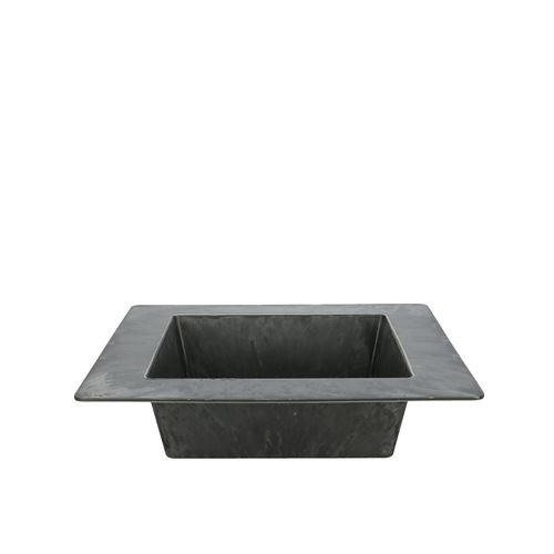 Melamine Schale viereck grau D25cm H06cm