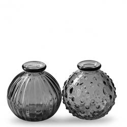 Glas Flasch Jive mix grau D08.5cm H08.5cm