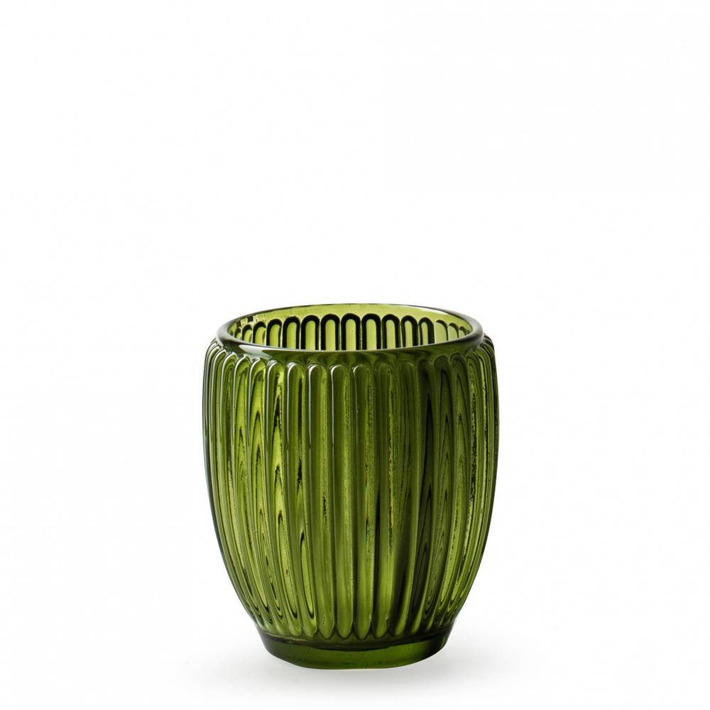 Glas Topf Millie grün D08.5cm H09.5cm