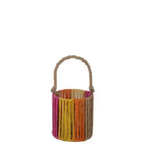Laterne Happy+Glas D12cm H13cm