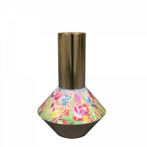 Metall Vase Tulips D17cm H25cm