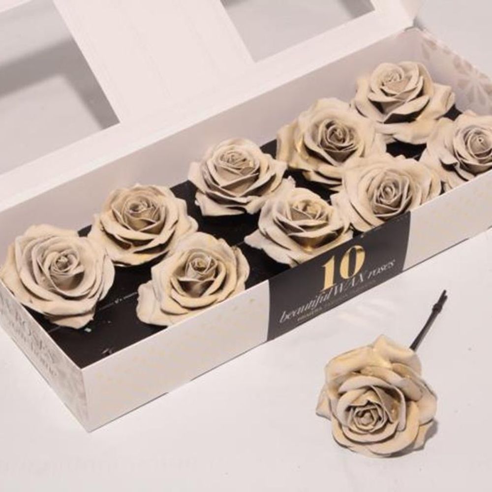 Seiden Wachs Rose gold D12cm (325) Kristall