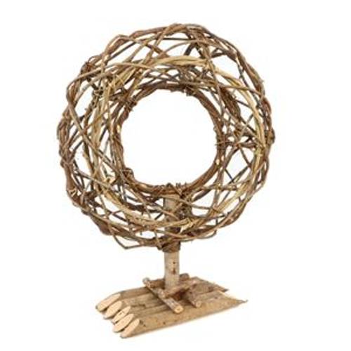 Kranz gewebt offen natur D38cm H50cm