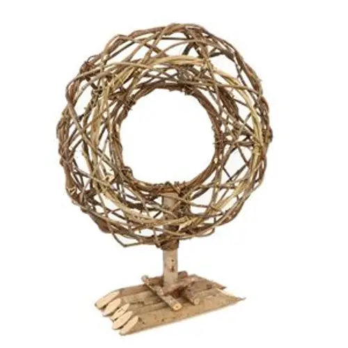 Kranz gewebt offen natur D38cm H50cm