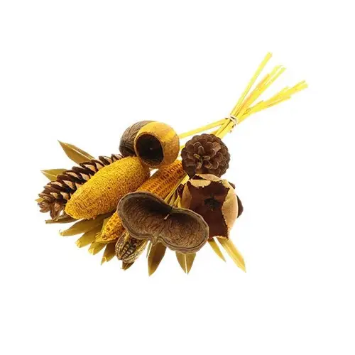Trockenblumen Strauss Exotic gelb L55cm