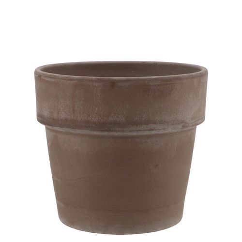 Keramik Übertopf terra choco D11.5cm H09.5cm