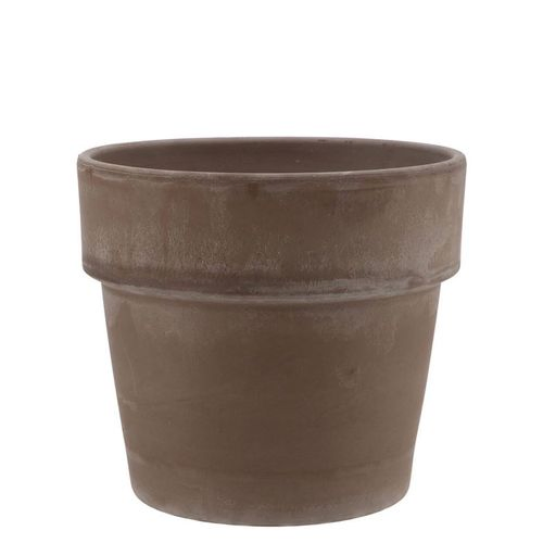 Keramik Übertopf terra choco D11.5cm H09.5cm