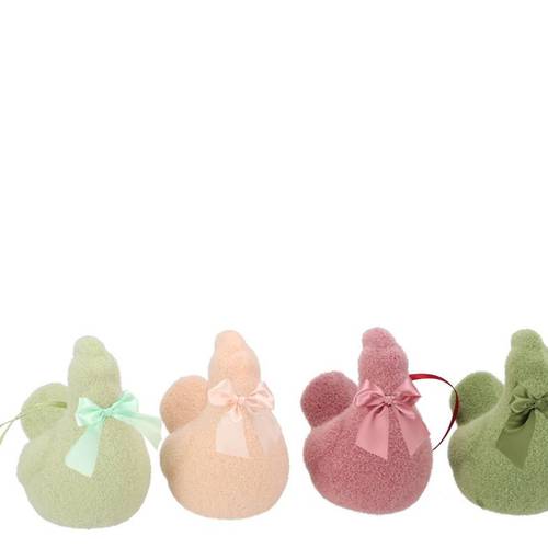 Huhn Flock Summer mix rosa 11x07x11cm