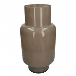 Glas braun Vase Pien sand D20cm .5cm