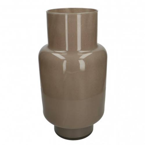 Glas braun Vase Pien sand D20cm .5cm