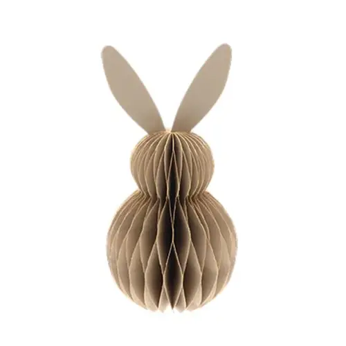 Osterhase faltbar hell braun D09.5cm H20cm