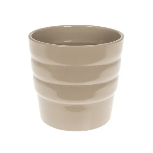 Keramik Übertopf Stockholm taupe D13cm H14cm