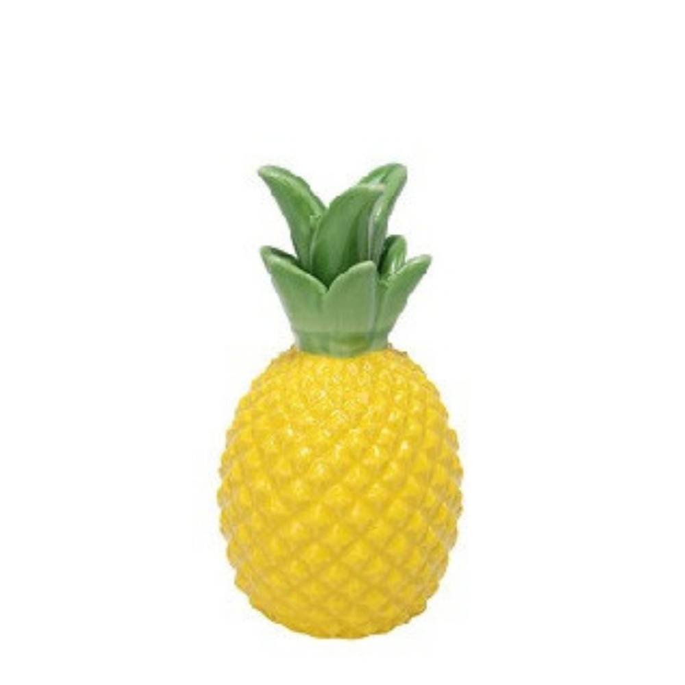 Keramik Ananas gelb D09cm H16cm