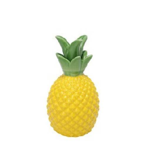 Keramik Ananas gelb D09cm H16cm
