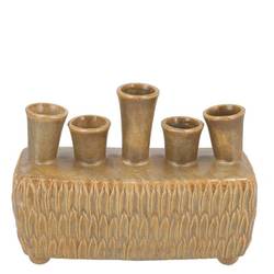 Keramik Vase Maysa dunkel grün 20x09x16cm
