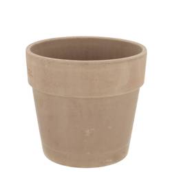 Keramik Übertopf Zylinder terra choco D15cm H15cm