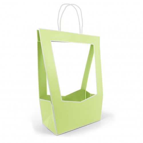 Tasche Medaillon lime 30x16x50cm
