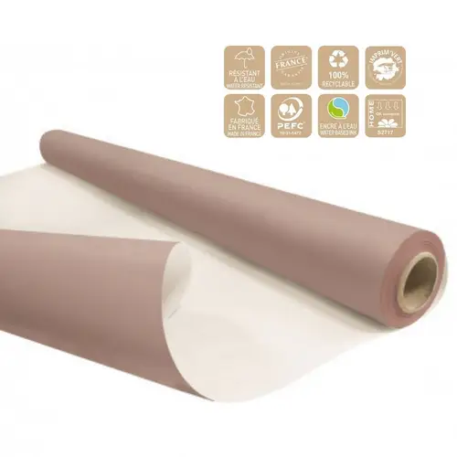 Papier Rolle Eco 80cm wasserb. hellbraun 25m